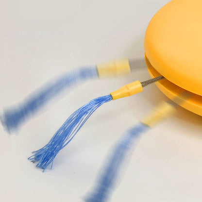 Electric Robot Laser Cat Toy USB Charging Feather Teasing