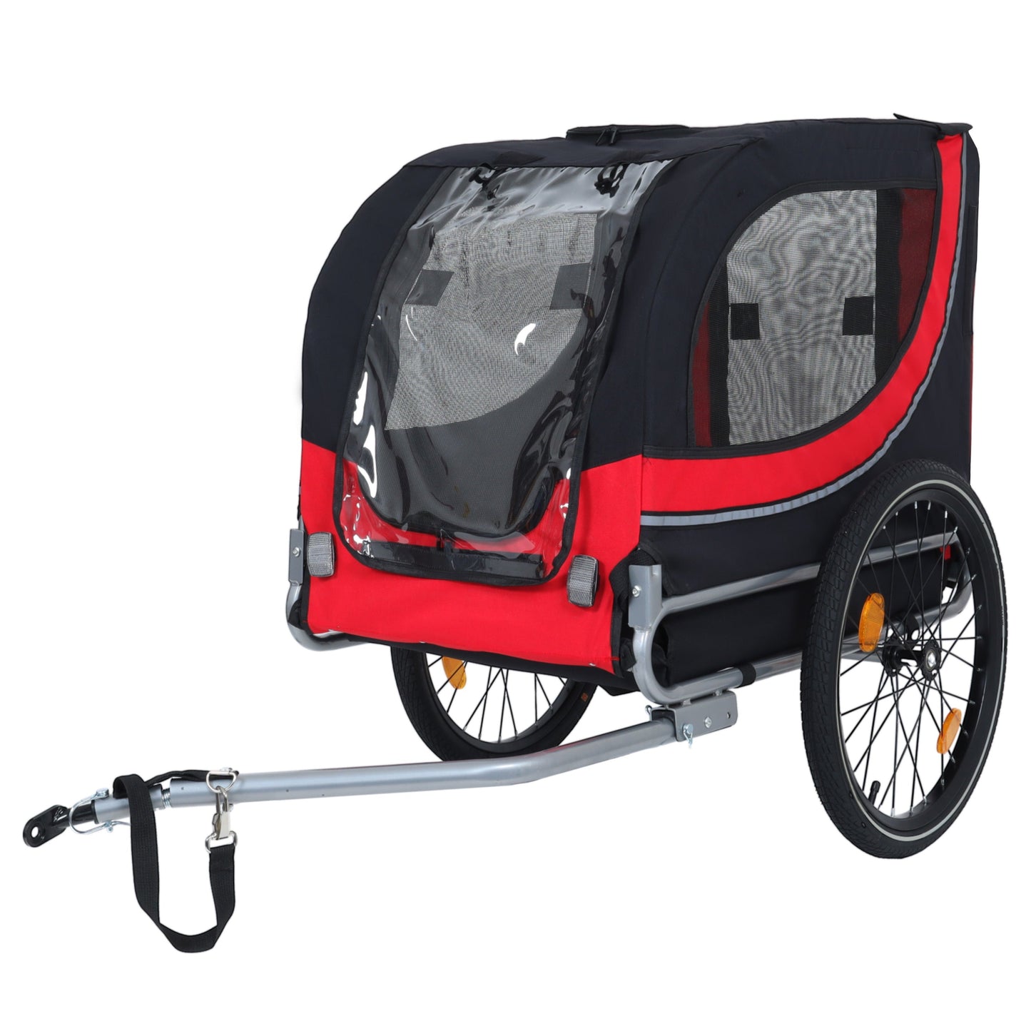 Large Folding Bike Trailer for Dogs ? 66LB Capacity All-Terr