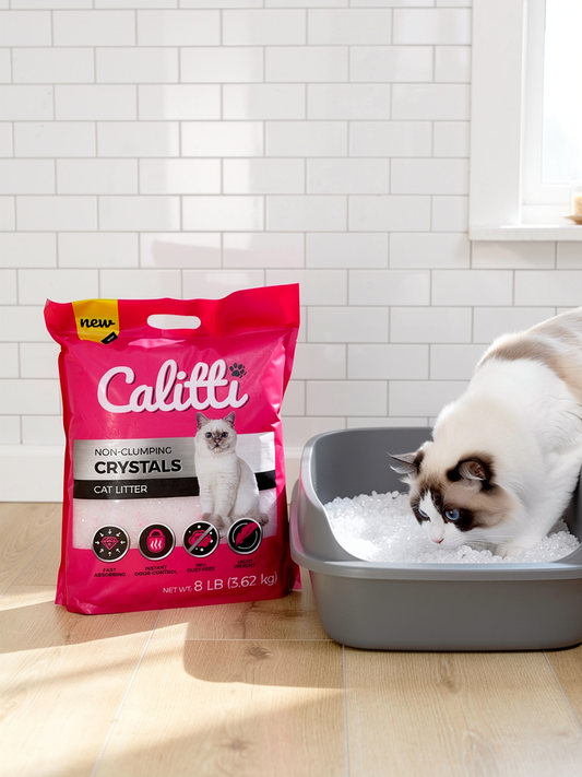 Calitti CRYSTALS Non-Clumping Unscented 8 LB #223451 | Purrfect