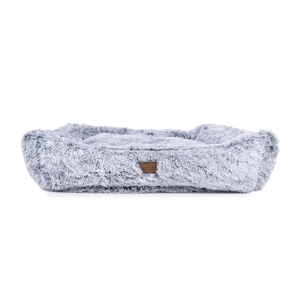 K9 Outdoors Calming Pet Bed for Dogs in Soft Gray with Plush Fabric for Ultimate Comfort