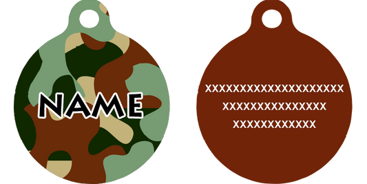 Camo Dog HD Dog ID Tag