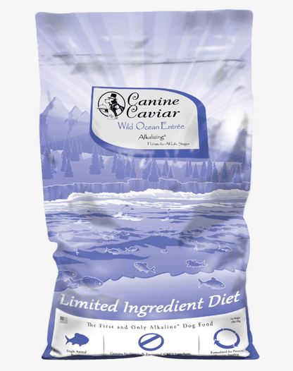 Purrfect Pet Kingdom Canine Crown Delights grain-free fish dog food in limited ingredient diet packaging