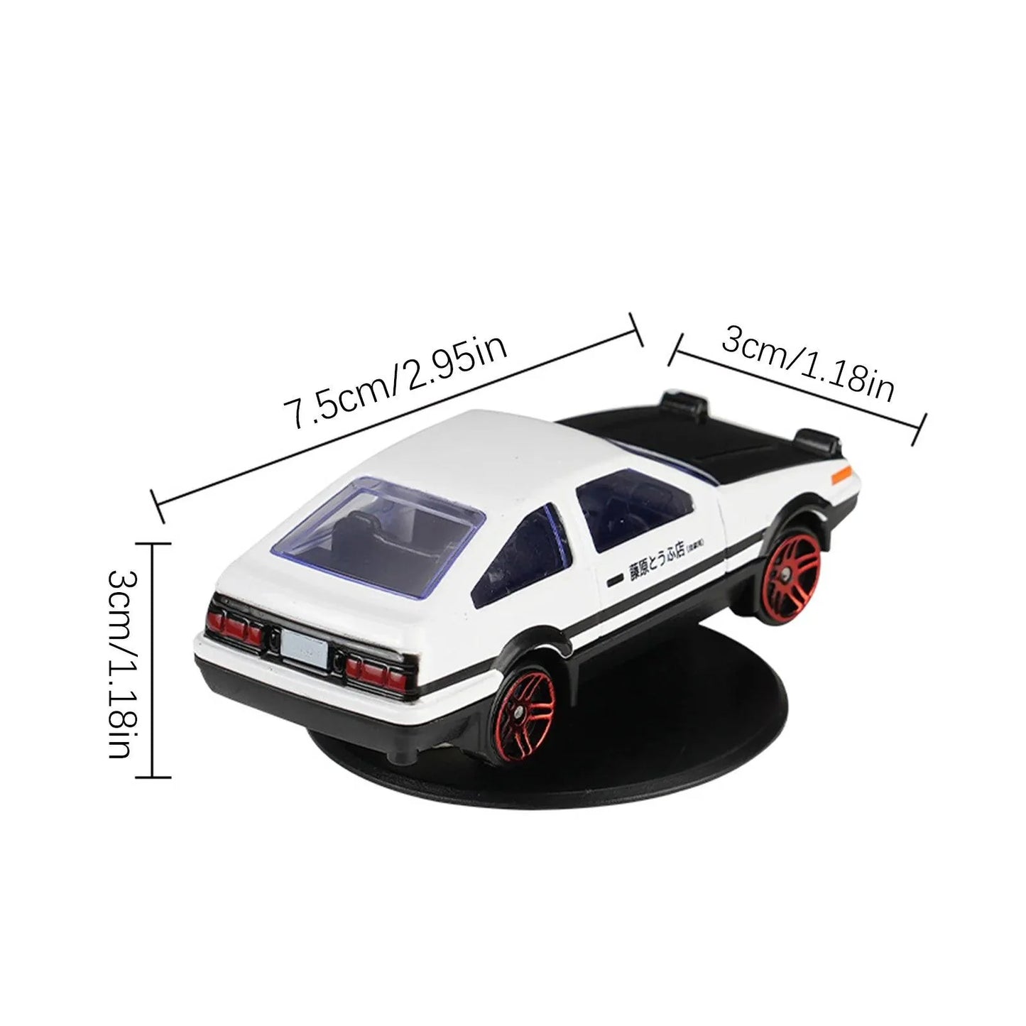 Car AE86 Drift Rotating Ornaments Auto Dashboard Turning AE86 Racing Model Deco Car Interior Classic Center Console Decoration