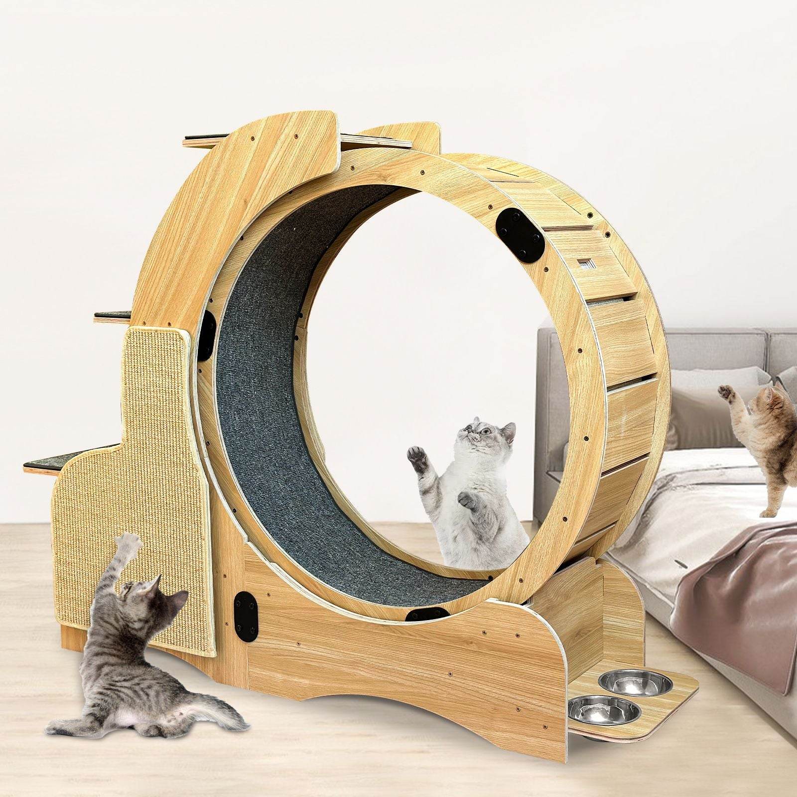 Purrfect Pet Kingdom Cat Activity Wheel with Scratcher Purrfect Pet Kingdom