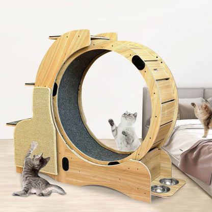 Purrfect Pet Kingdom Cat Activity Wheel with Scratcher Purrfect Pet Kingdom