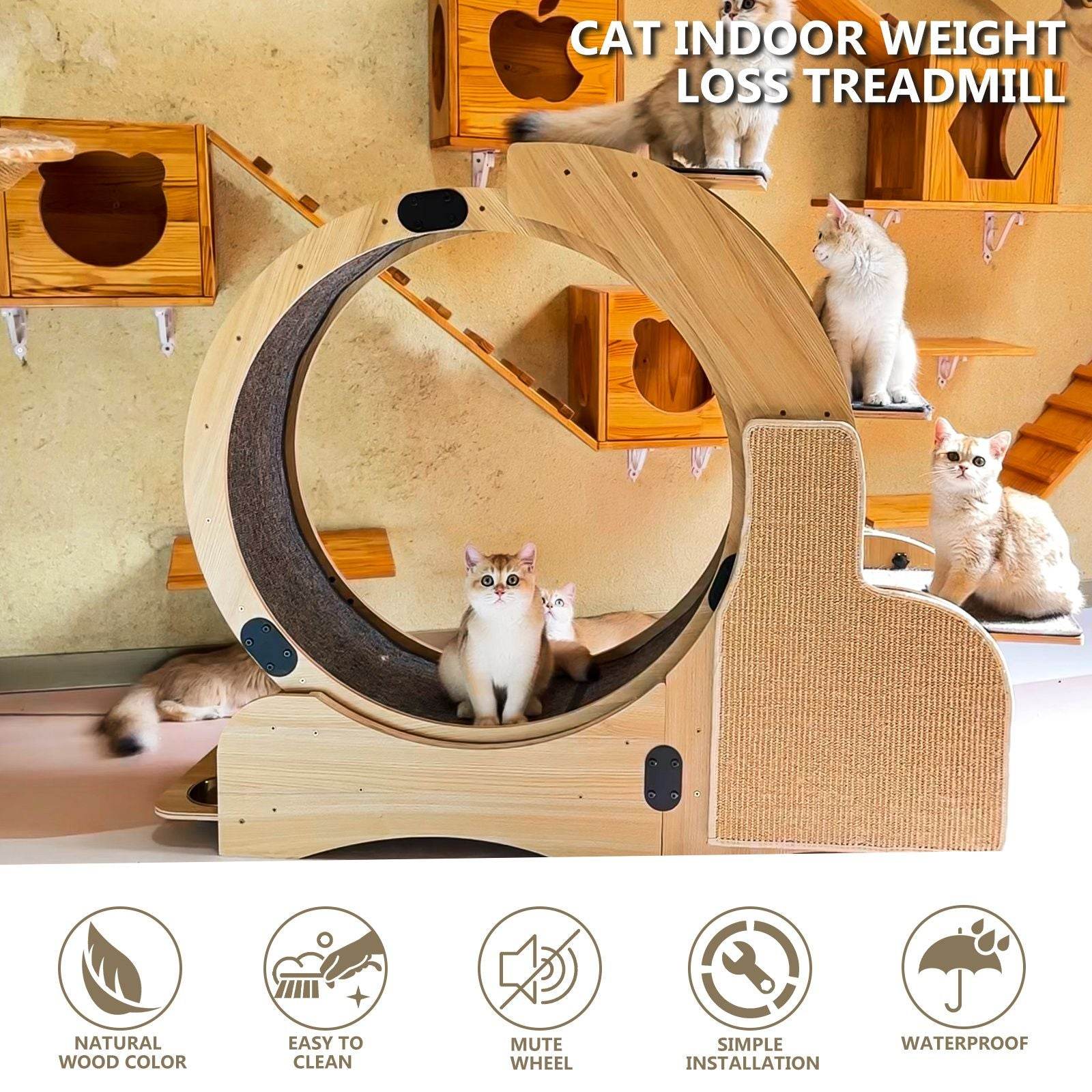 Purrfect Pet Kingdom Cat Activity Wheel with Scratcher Purrfect Pet Kingdom