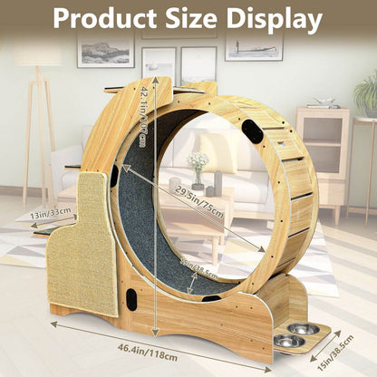 Purrfect Pet Kingdom Cat Activity Wheel with Scratcher Purrfect Pet Kingdom