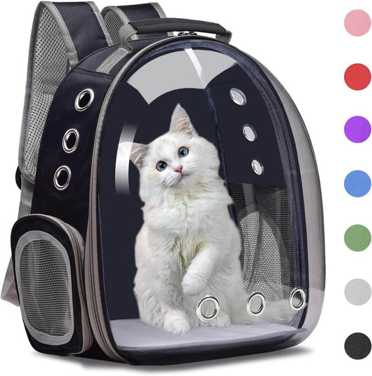 Purrfect Pet Kingdom Cat Astronaut Backpack for Travel Black Purrfect Pet Kingdom