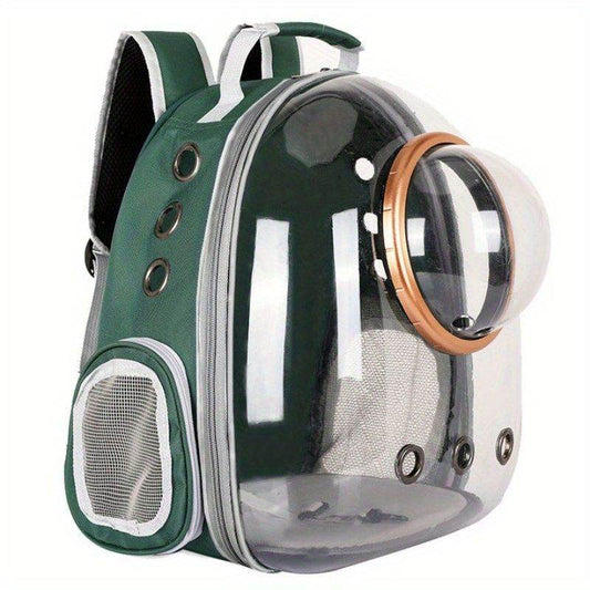 Purrfect Pet Kingdom Cat Bubble Backpack Carrier Green Purrfect Pet Kingdom