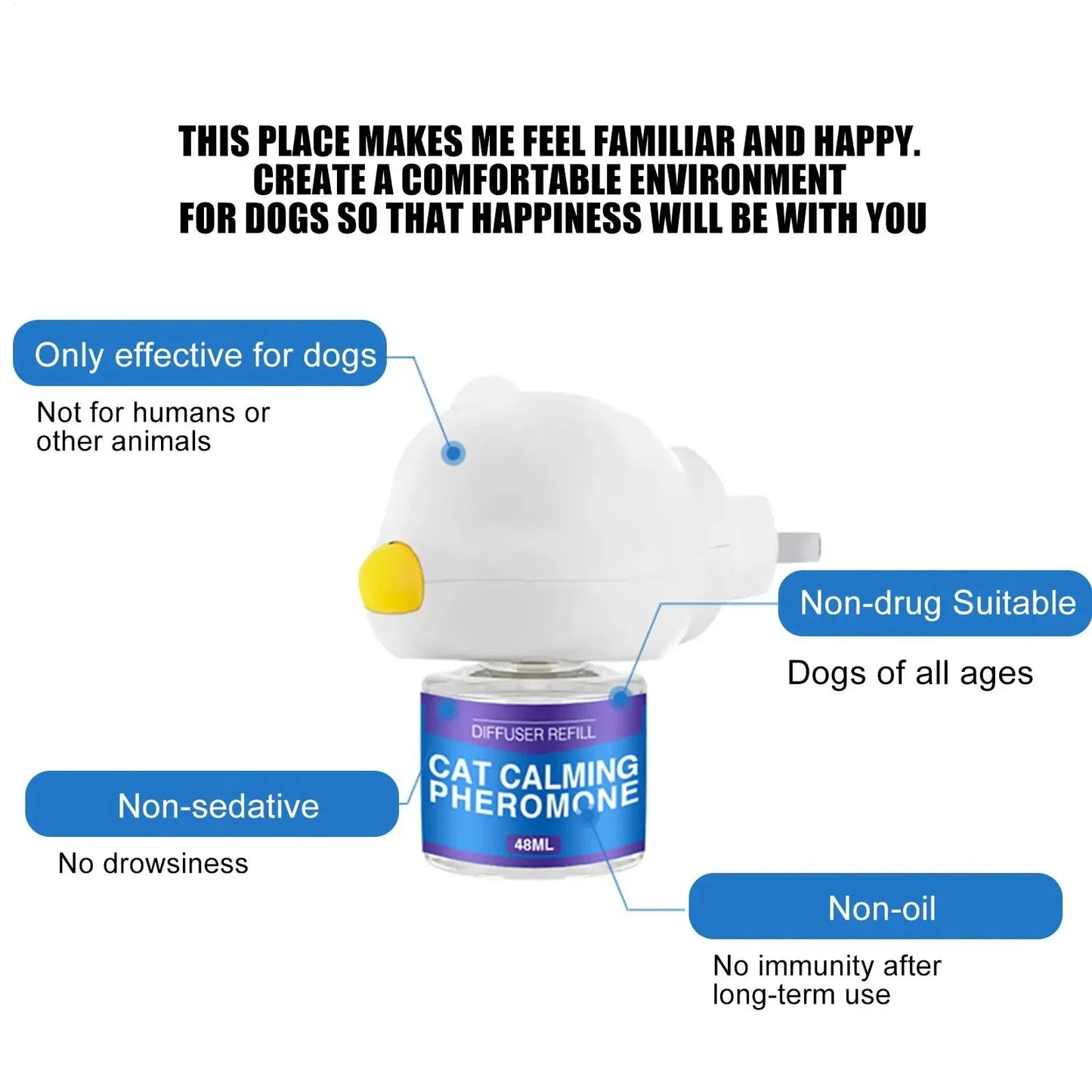 Purrfect Pet Kingdom cat calming pheromone plug-in diffuser refill for effective anxiety relief in pets