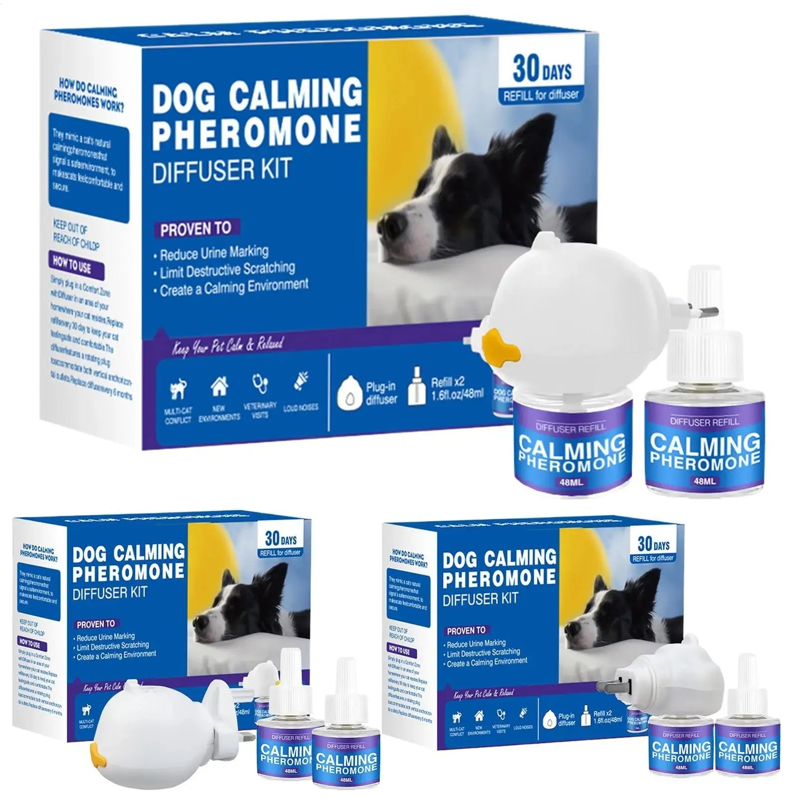 Purrfect Pet Kingdom cat calming pheromone plug-in diffuser kit for anxiety relief in cats