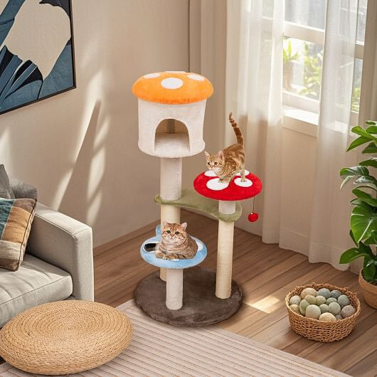Tail Chasers Cat Condo for Playful Cats featuring multiple levels and playful design elements