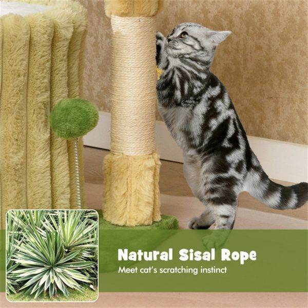 Purrfect Pet Kingdom Cat Condo with Sisal Post and Toys Purrfect Pet Kingdom