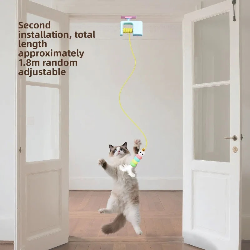 Tail Chasers interactive cat toys for exercise featuring adjustable height for optimal cat enrichment toys for exercise