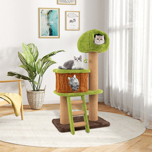 Tail Chasers Cat Furniture for Large Cats with Multiple Levels and Cozy Spots for Play and Rest