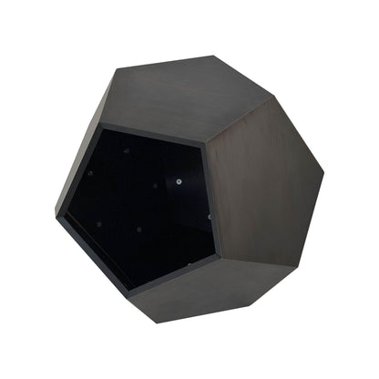 Geometric dark wood cozy cat bed from Purrfect Pet Kingdom cat furniture for living room