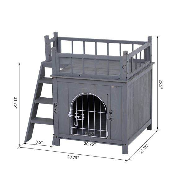 Purrfect Pet Kingdom Cat House with Lockable Door Purrfect Pet Kingdom