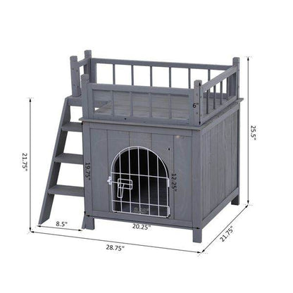 Purrfect Pet Kingdom Cat House with Lockable Door Purrfect Pet Kingdom