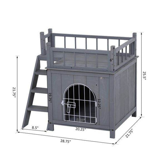Purrfect Pet Kingdom Cat House with Lockable Door Purrfect Pet Kingdom