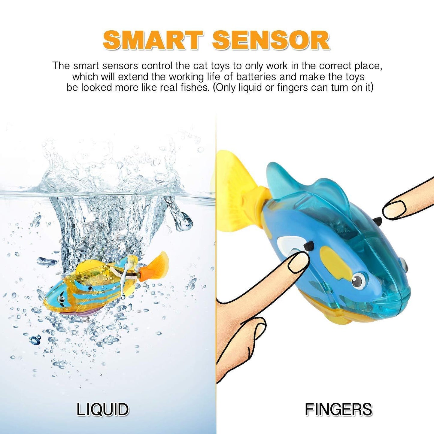 Cat Toy Interactive Electric Fish Flopping Water Toy