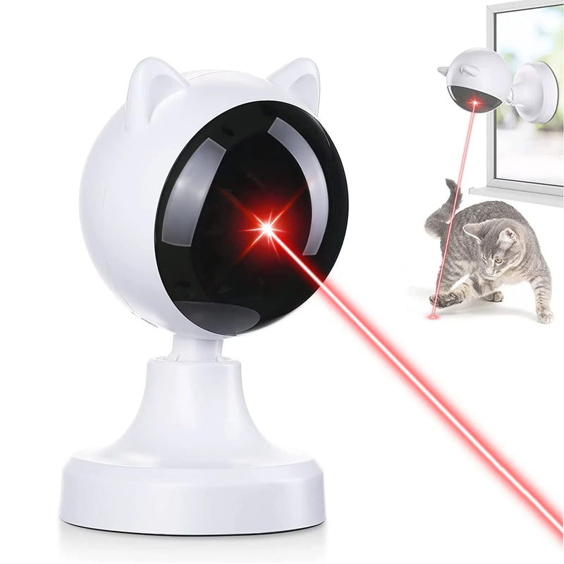 Purrfect Pet Kingdom cat laser pointer toy automatic designed for playful cats with a rotating laser beam