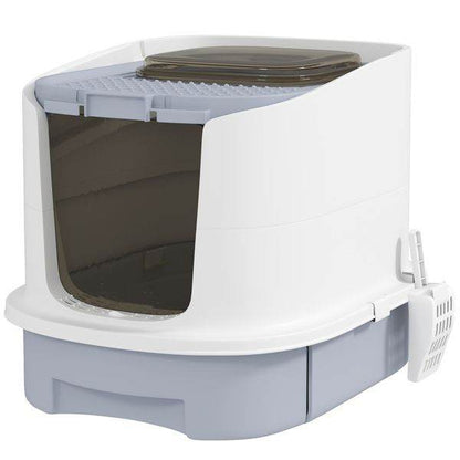 Purrfect Pet Kingdom Cat Litter Box Enclosure with Dual Entry Purrfect Pet Kingdom