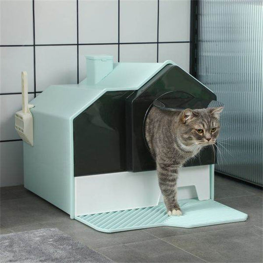 Purrfect Pet Kingdom Cat Litter Box with High Sides as picture Purrfect Pet Kingdom