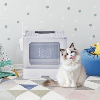 Purrfect Pet Kingdom Cat Litter Box with Lid and Cover Purrfect Pet Kingdom