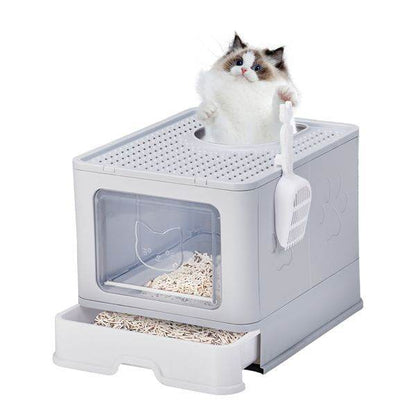 Purrfect Pet Kingdom Cat Litter Box with Lid and Cover Purrfect Pet Kingdom