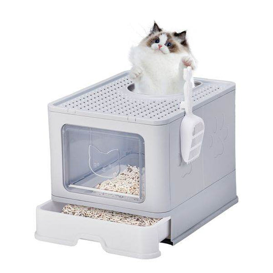 Purrfect Pet Kingdom Cat Litter Box with Lid and Cover Purrfect Pet Kingdom
