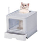 Purrfect Pet Kingdom Cat Litter Box with Lid and Cover as picture Purrfect Pet Kingdom