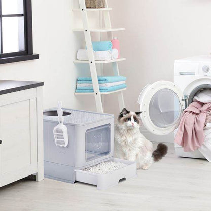 Purrfect Pet Kingdom Cat Litter Box with Lid and Cover Purrfect Pet Kingdom