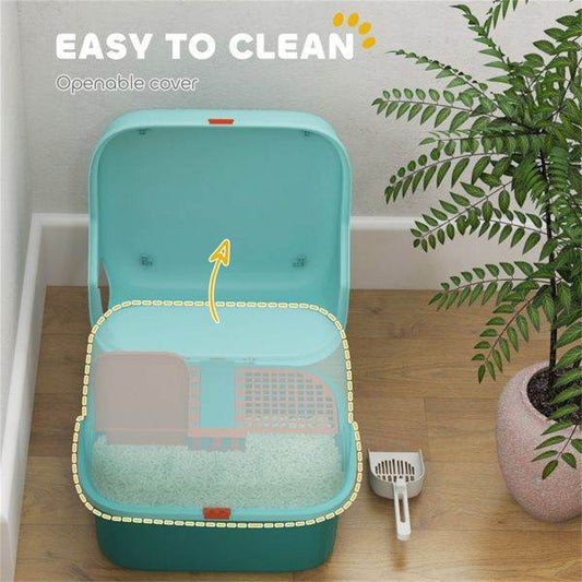 Purrfect Pet Kingdom Cat Litter Box with Privacy Lid Purrfect Pet Kingdom