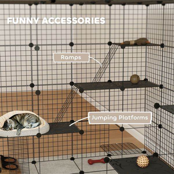 Purrfect Pet Kingdom Cat Play Tunnel and Cage Purrfect Pet Kingdom