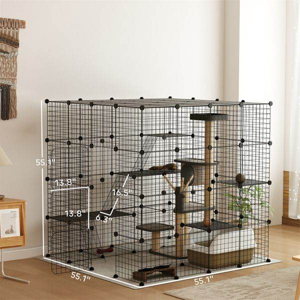 Purrfect Pet Kingdom Cat Play Tunnel and Cage Purrfect Pet Kingdom