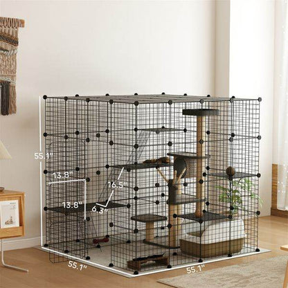 Purrfect Pet Kingdom Cat Play Tunnel and Cage Purrfect Pet Kingdom