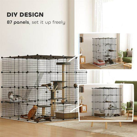 Purrfect Pet Kingdom Cat Play Tunnel and Cage Purrfect Pet Kingdom