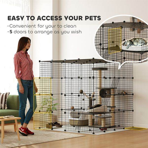 Purrfect Pet Kingdom Cat Play Tunnel and Cage Purrfect Pet Kingdom