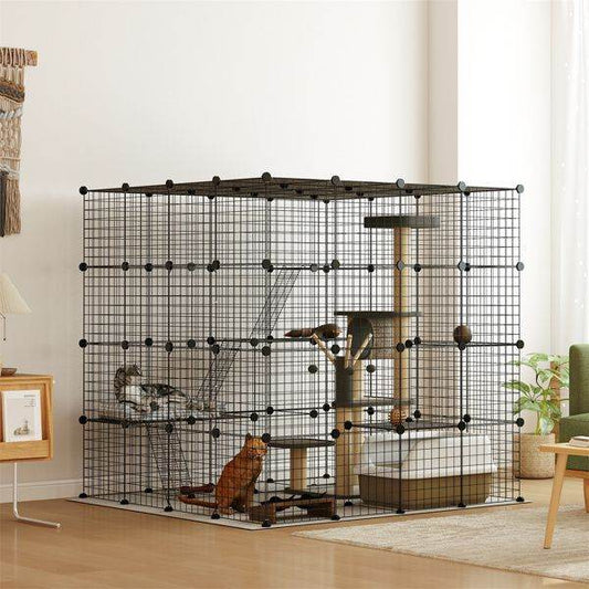 Purrfect Pet Kingdom Cat Play Tunnel and Cage as picture Purrfect Pet Kingdom