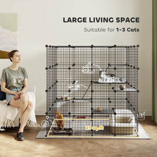Purrfect Pet Kingdom Cat Play Tunnel and Cage Purrfect Pet Kingdom