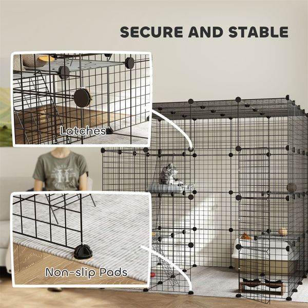 Purrfect Pet Kingdom Cat Play Tunnel and Cage Purrfect Pet Kingdom