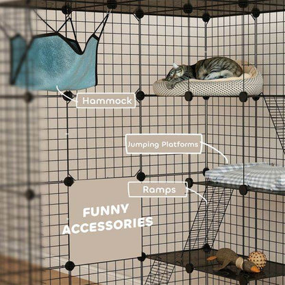 Purrfect Pet Kingdom Cat Play Tunnel With Cage Purrfect Pet Kingdom