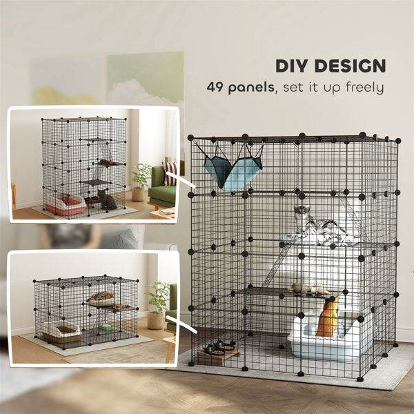 Purrfect Pet Kingdom Cat Play Tunnel With Cage Purrfect Pet Kingdom