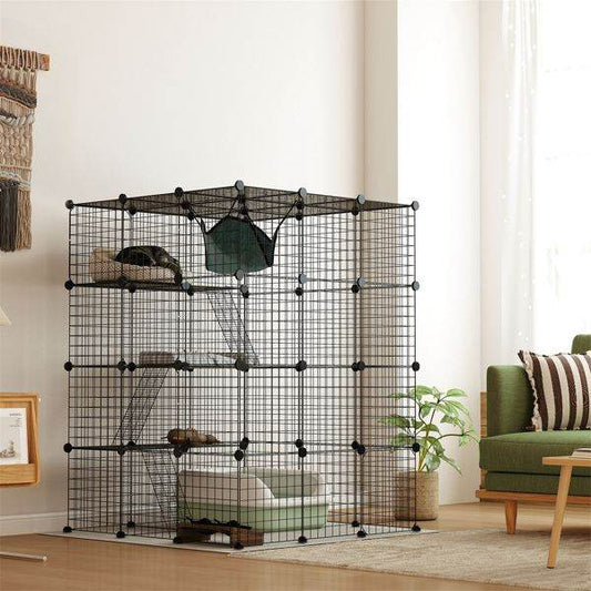 Purrfect Pet Kingdom Cat Play Tunnel With Cage as picture Purrfect Pet Kingdom