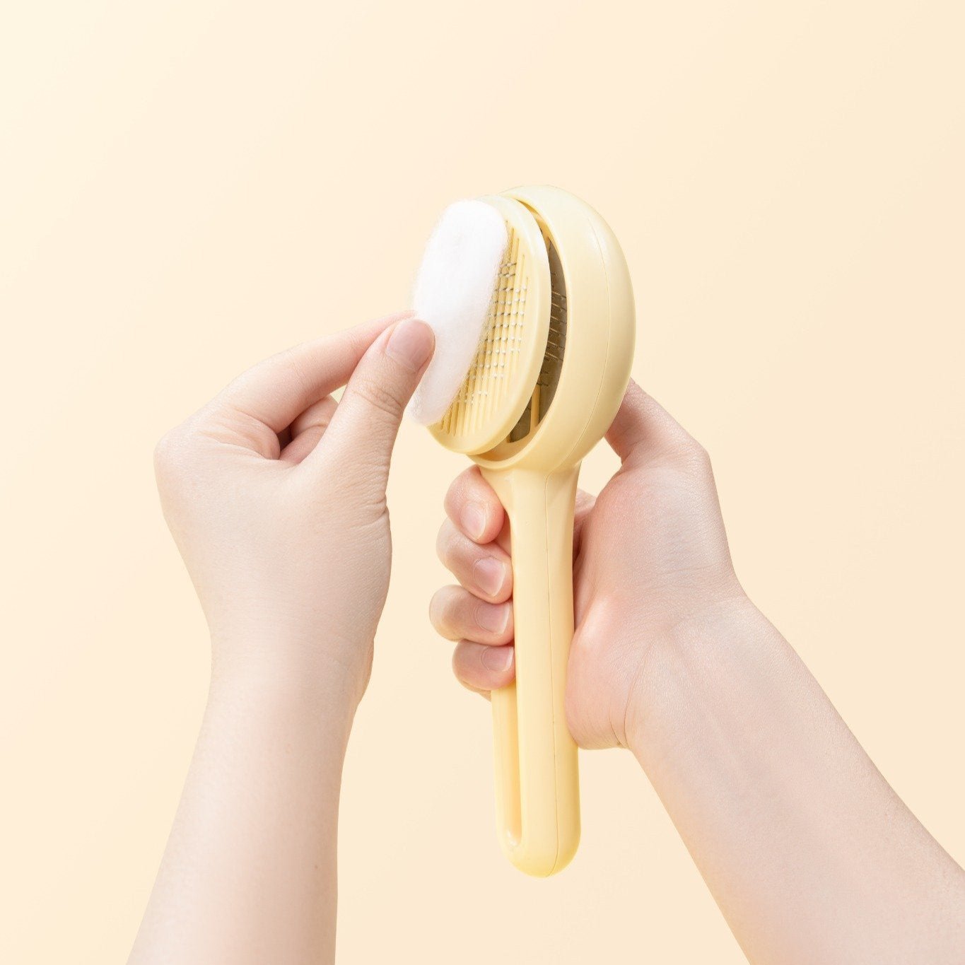 MangoPets cat press comb for shedding with easy grip handle for effective pet grooming