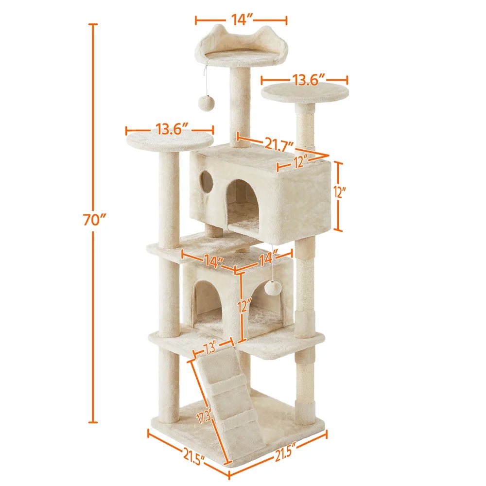 MJ's Pet Closet Cat Trees & Towers with multiple levels and scratching post furniture for playful cats