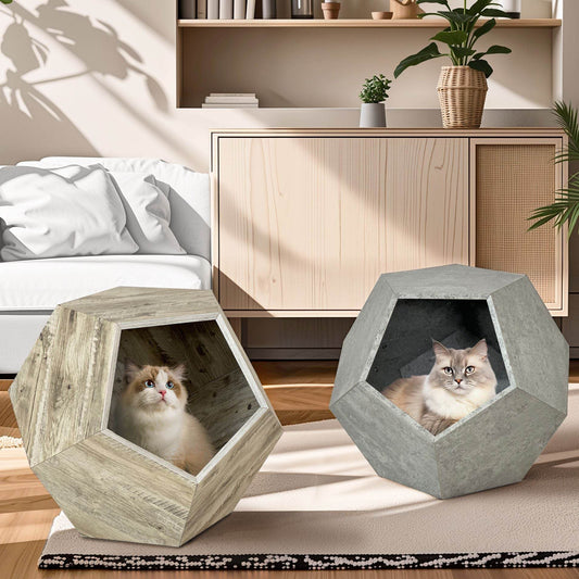Purrfect Pet Kingdom Cat Side Table with Hidden Bed Purrfect Pet Kingdom
