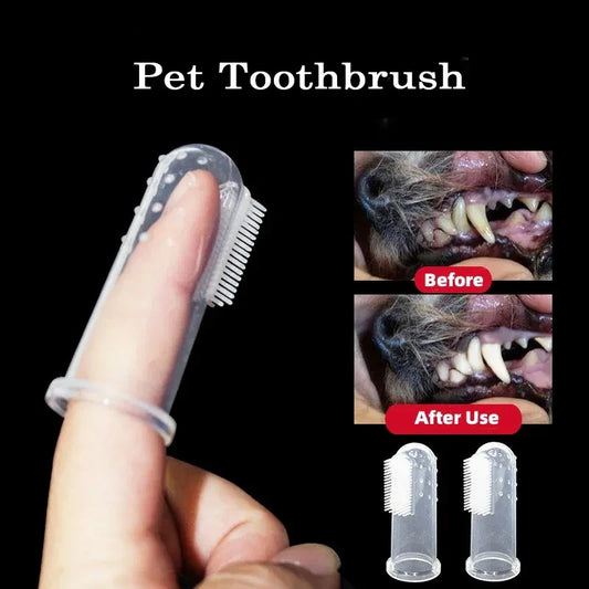 Cat silicone toothbrush for teeth cleaning featuring finger design for easy use and effective dental care