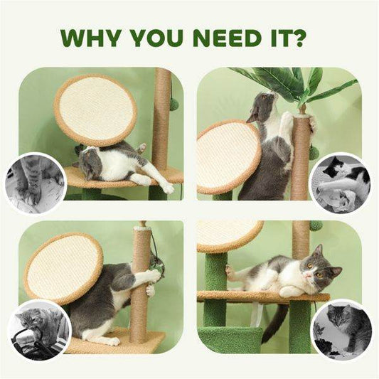 Purrfect Pet Kingdom Cat Tower with Scratching Posts Purrfect Pet Kingdom