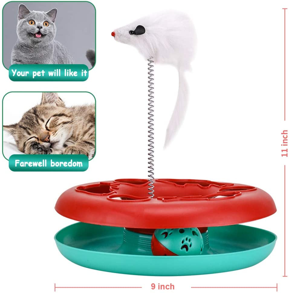 Interactive cat toys with mouse teaser for engaging play and minimizing boredom for pets